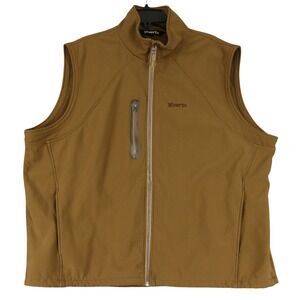 Vertx Softshell Vest Mens 2XL Coyote Brown Fleece Lined Tactical Outdoor Utility